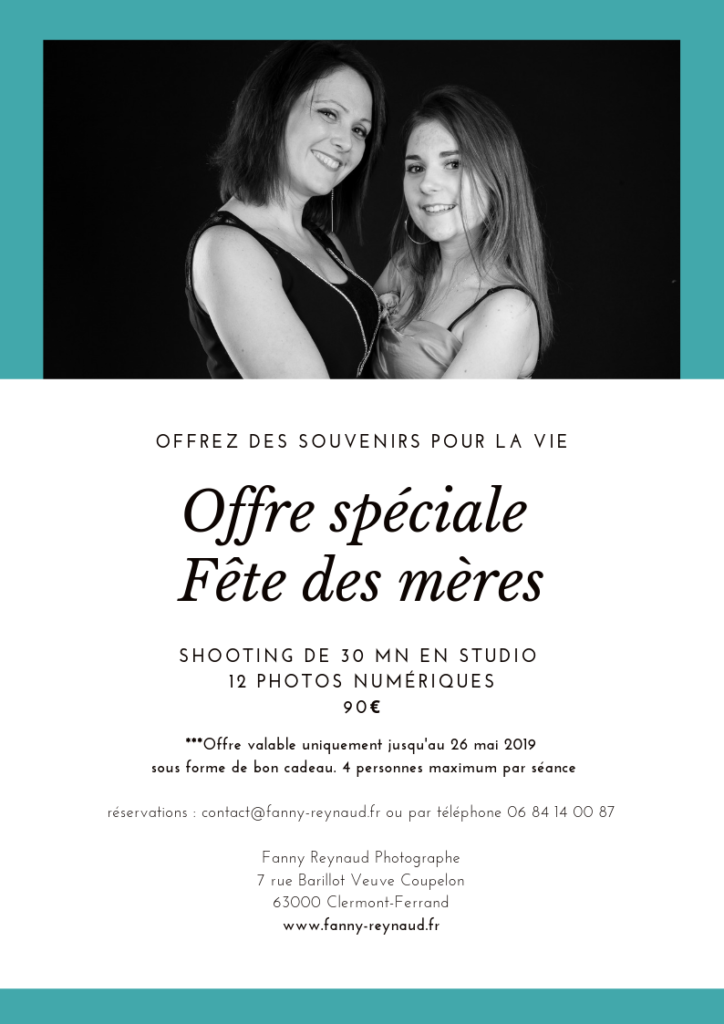 Offrez une séance photo pour la fête des mères