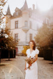 Photographie d'une mariée au château de miremont en auvergne par un photographe professionnel de clermont-ferrand